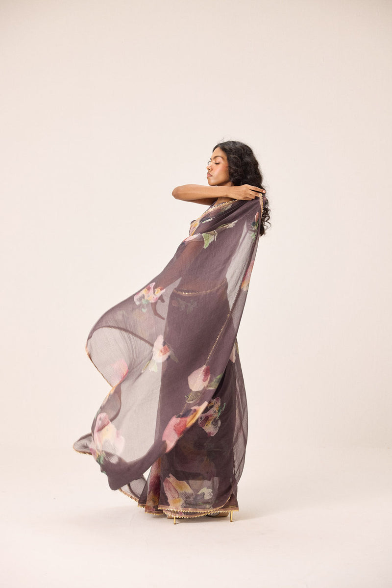 Inara Blouse mul by Khara Kapas in brown for women Worldwide