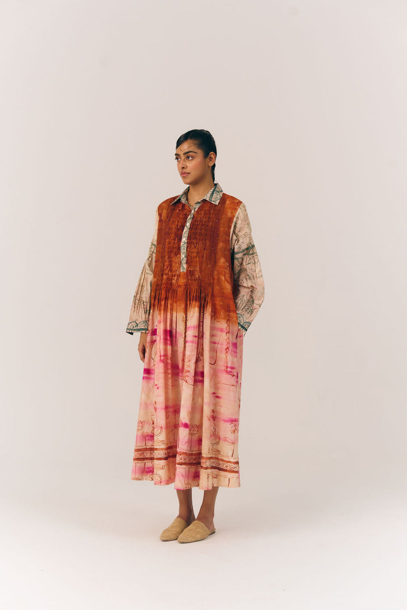 Noreen Dress-Sai cotton dress by CORD in multi-color for women Worldwide