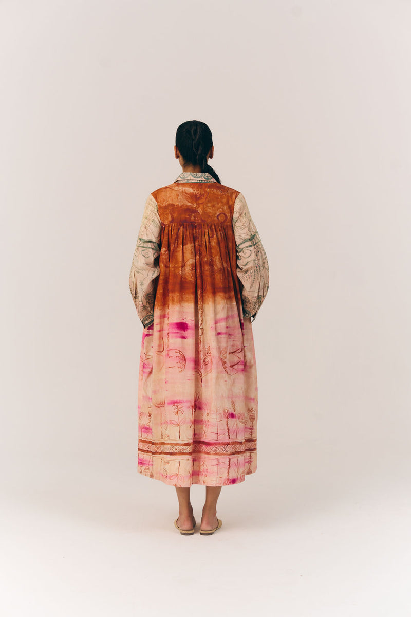 Noreen Dress-Sai cotton dress by CORD in multi-color for women Worldwide