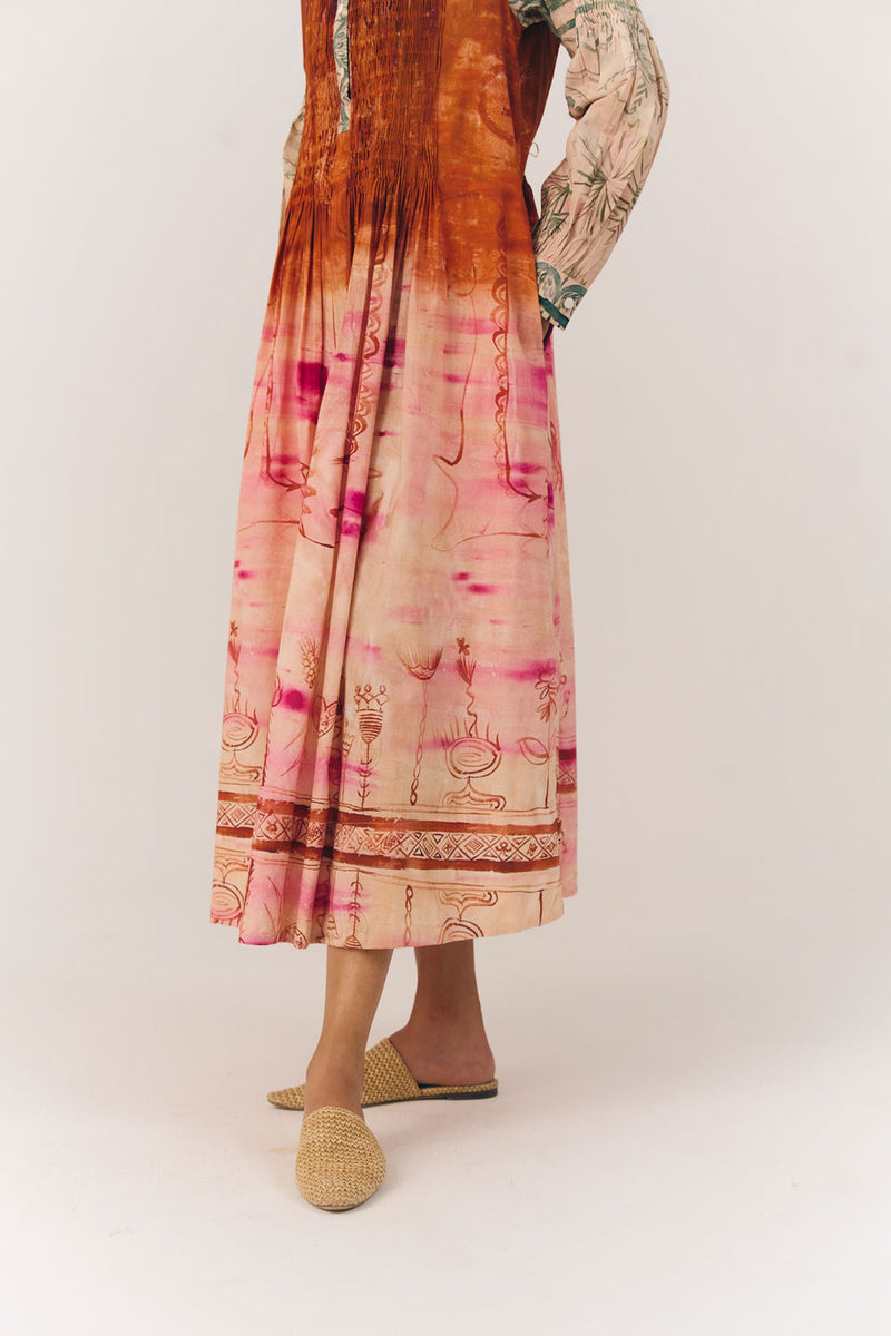 Noreen Dress-Sai cotton dress by CORD in multi-color for women Worldwide
