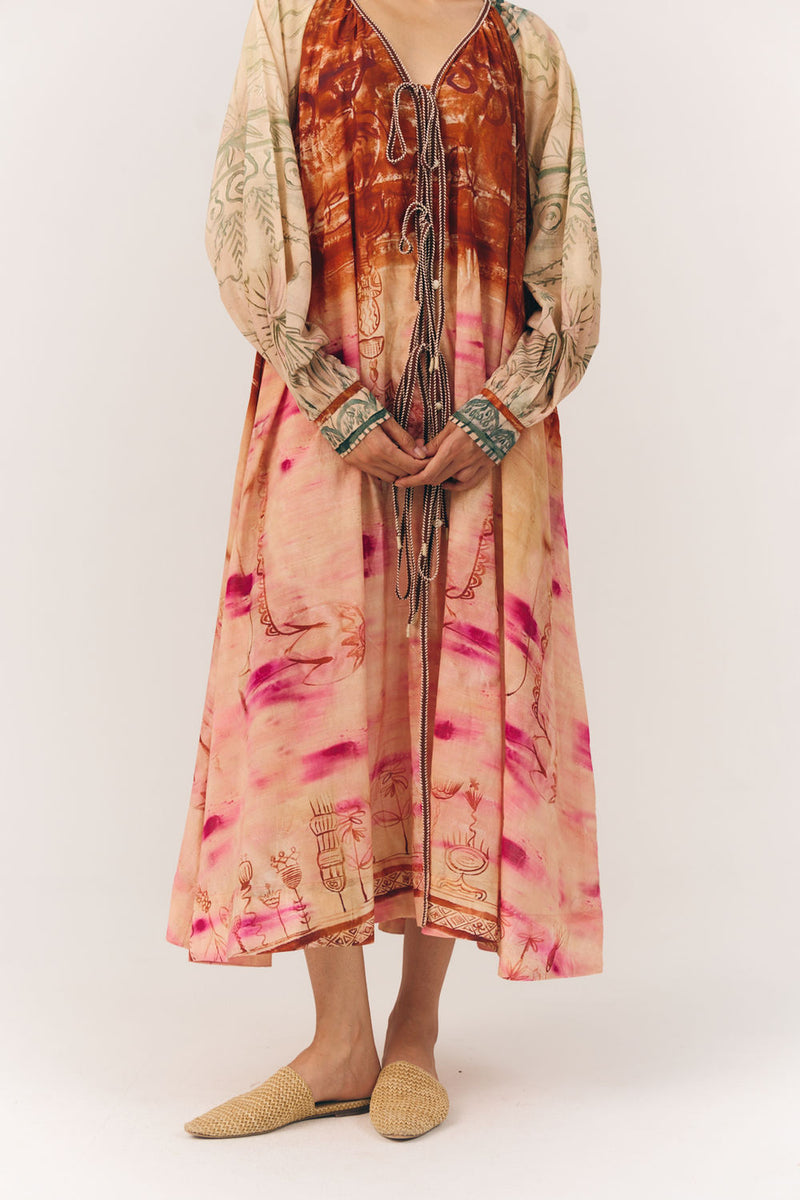 Joana Dress-Sai cotton dress by CORD in multi-color for women Worldwide