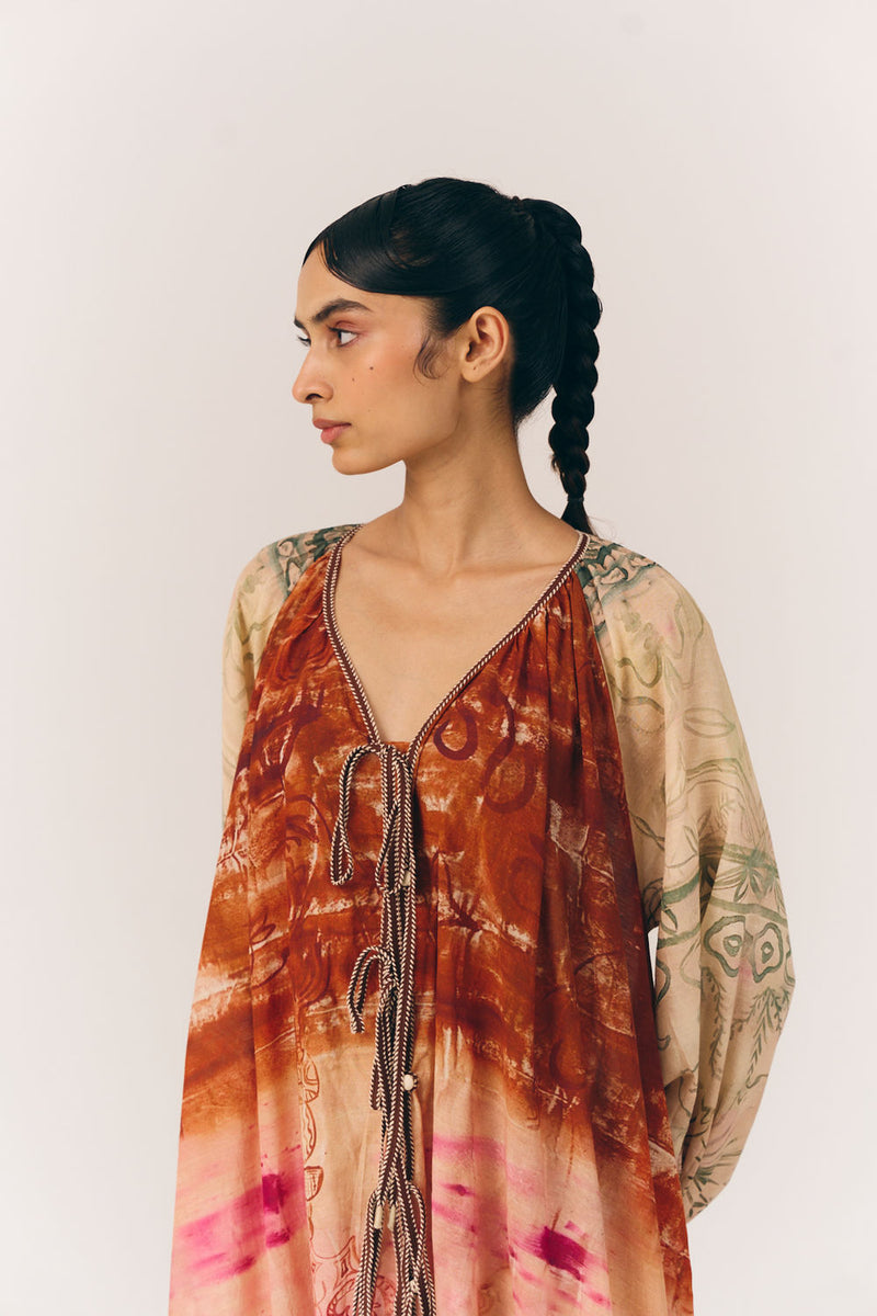 Joana Dress-Sai cotton dress by CORD in multi-color for women Worldwide