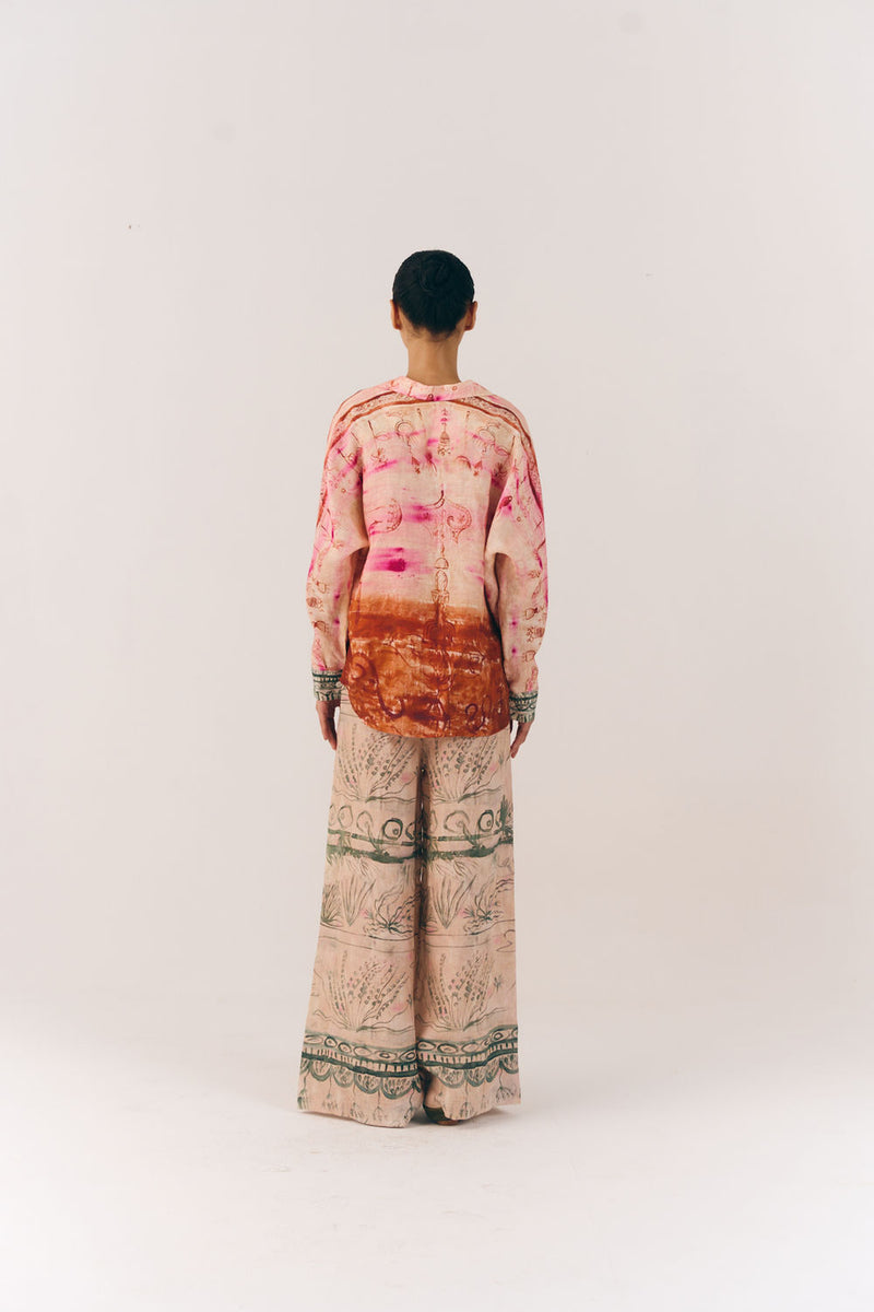 Lounge Set-Sai linen co-ord set by CORD in multi-color for women Worldwide