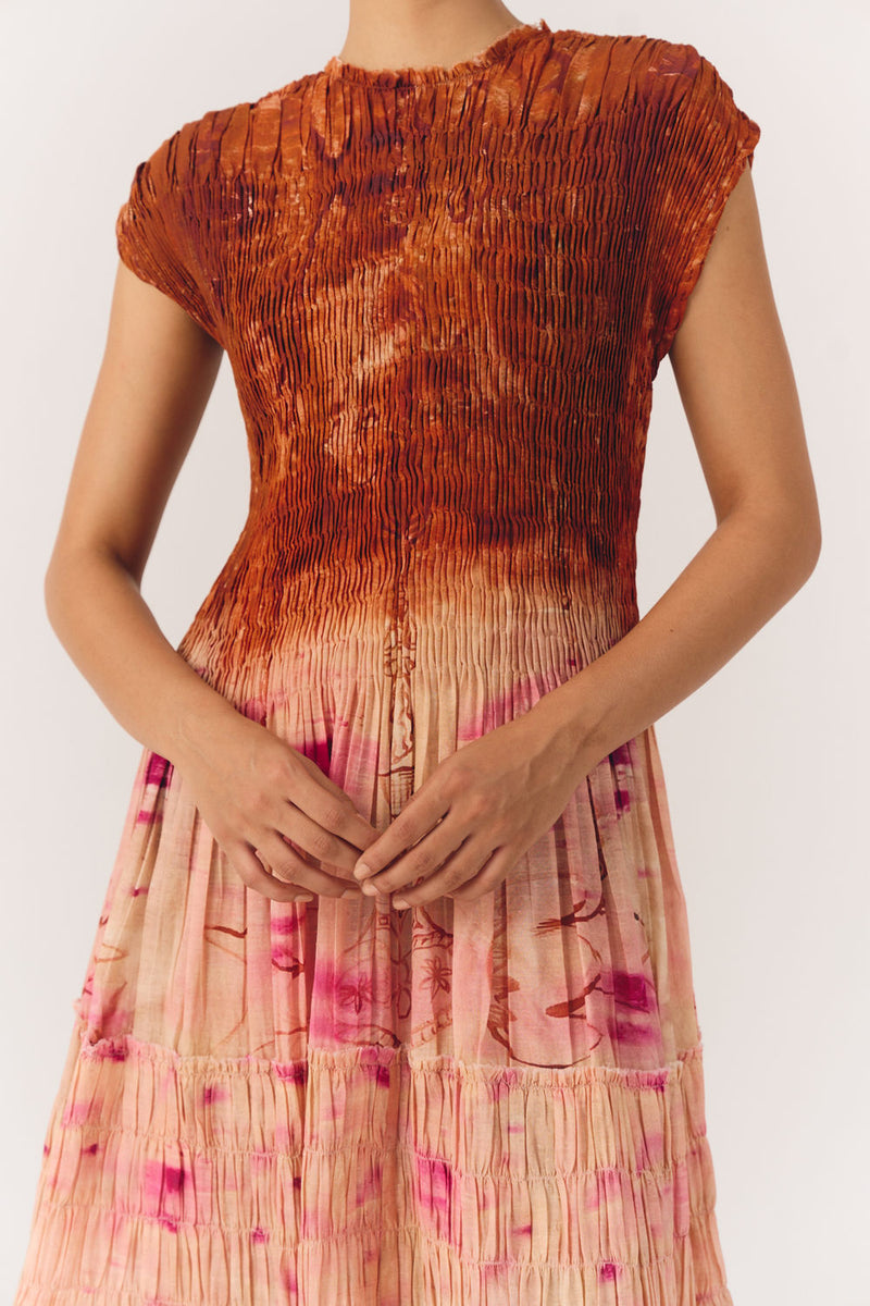 July Dress-Sai cotton dress by CORD in multi-color for women Worldwide