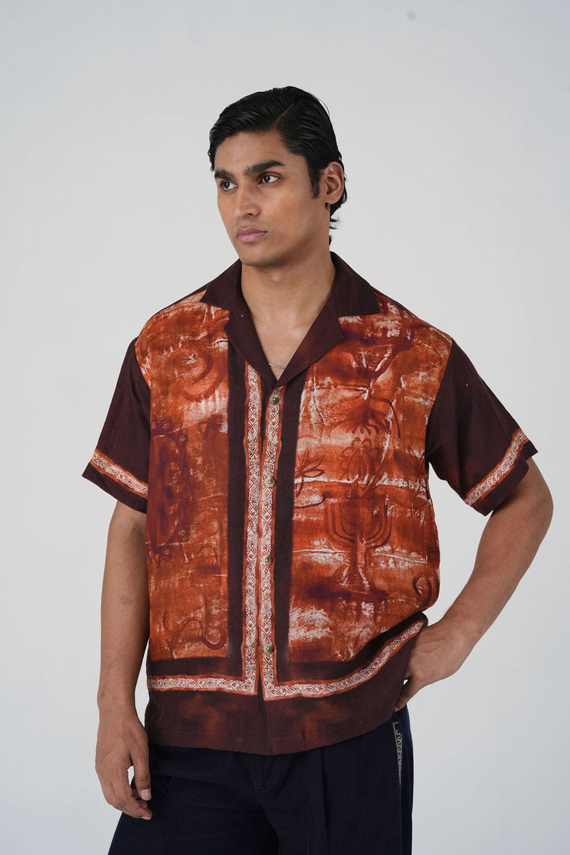Unisex Oversized Shirt-Sai linen shirt by CORD MEN in multi-color for men Worldwide