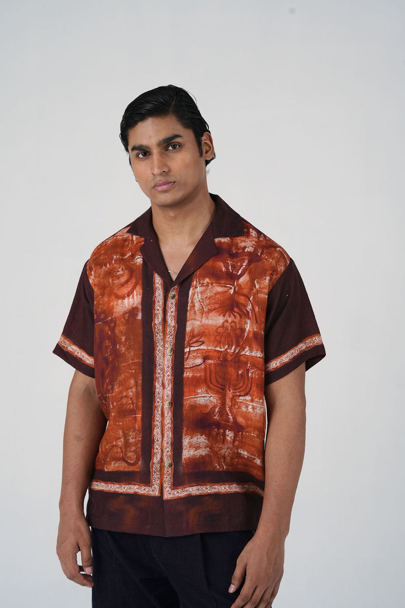 Unisex Oversized Shirt-Sai linen shirt by CORD MEN in multi-color for men Worldwide