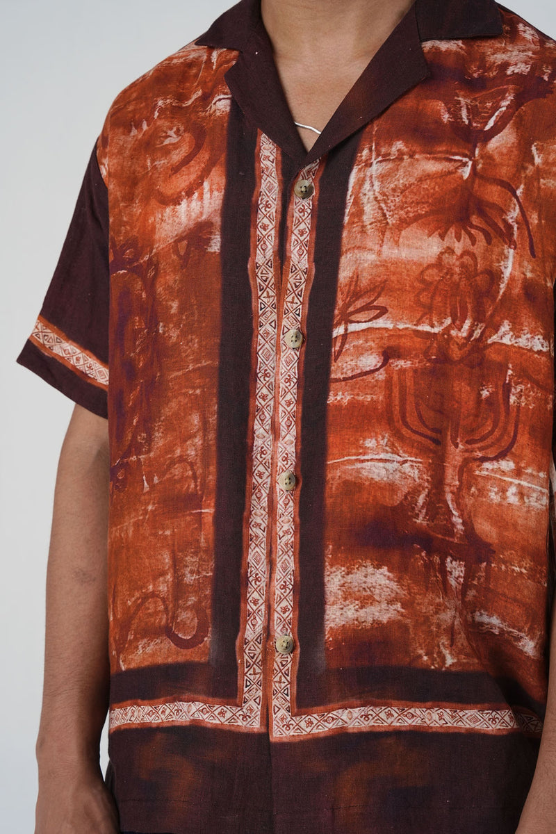 Unisex Oversized Shirt-Sai linen shirt by CORD MEN in multi-color for men Worldwide
