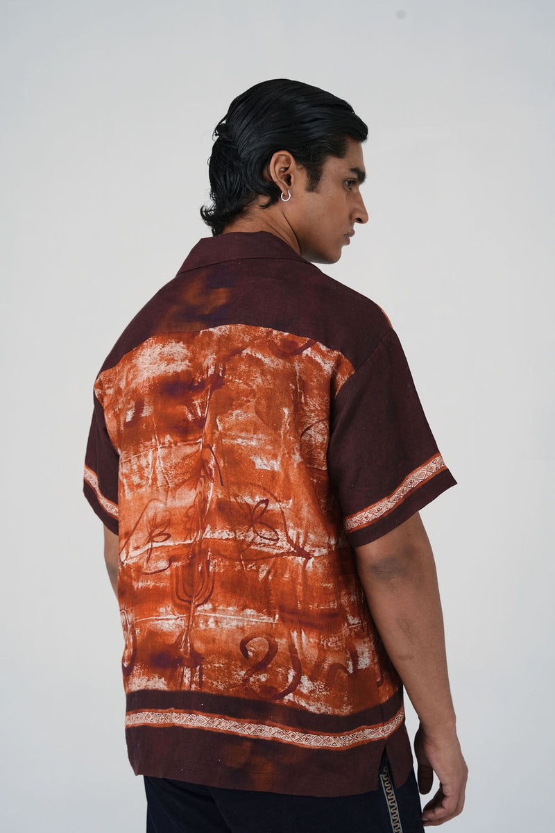 Unisex Oversized Shirt-Sai linen shirt by CORD MEN in multi-color for men Worldwide
