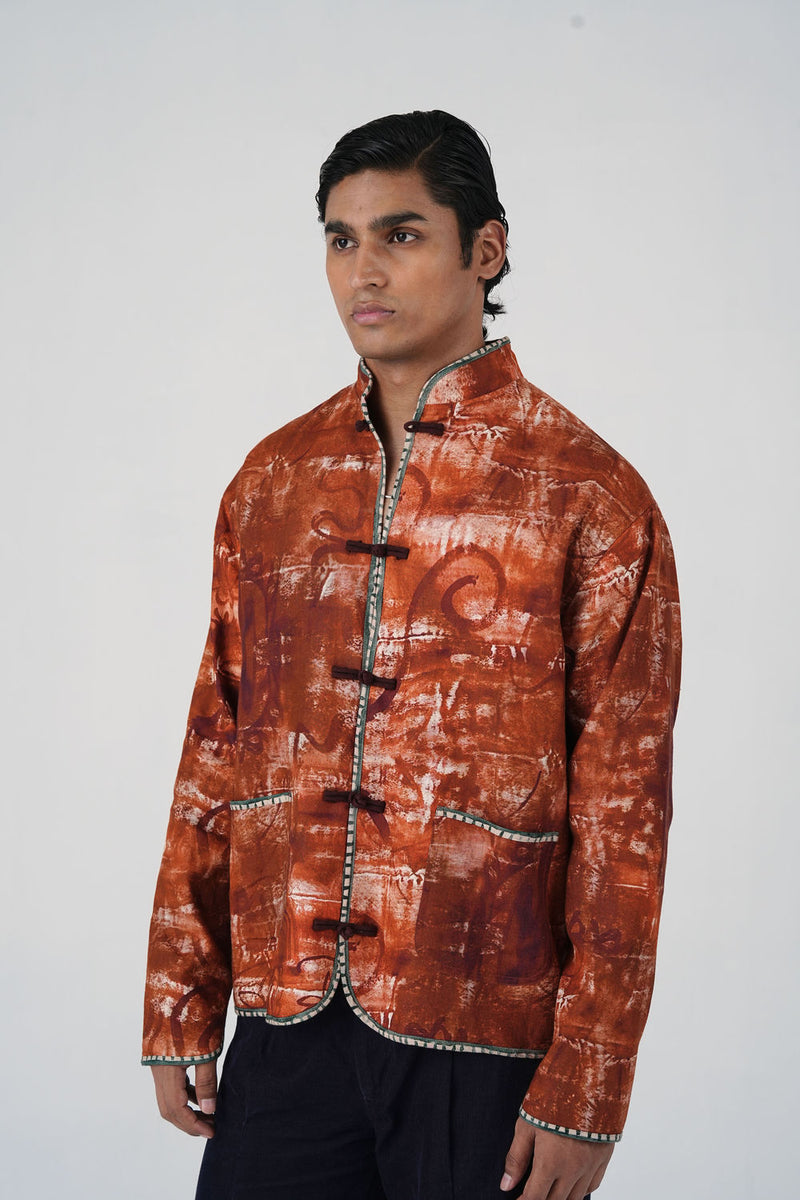 Knot Jacket-Sai linen jacket by CORD MEN in multi-color for men Worldwide