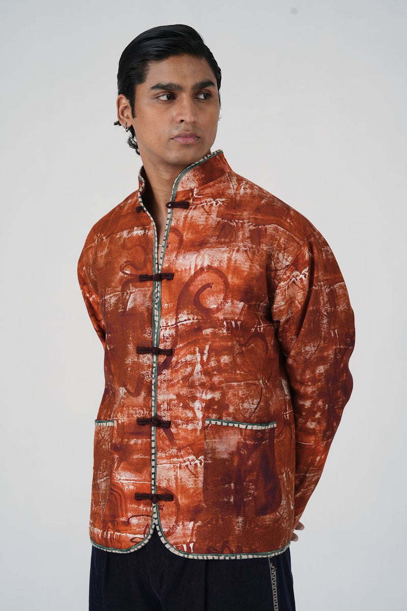 Knot Jacket-Sai linen jacket by CORD MEN in multi-color for men Worldwide