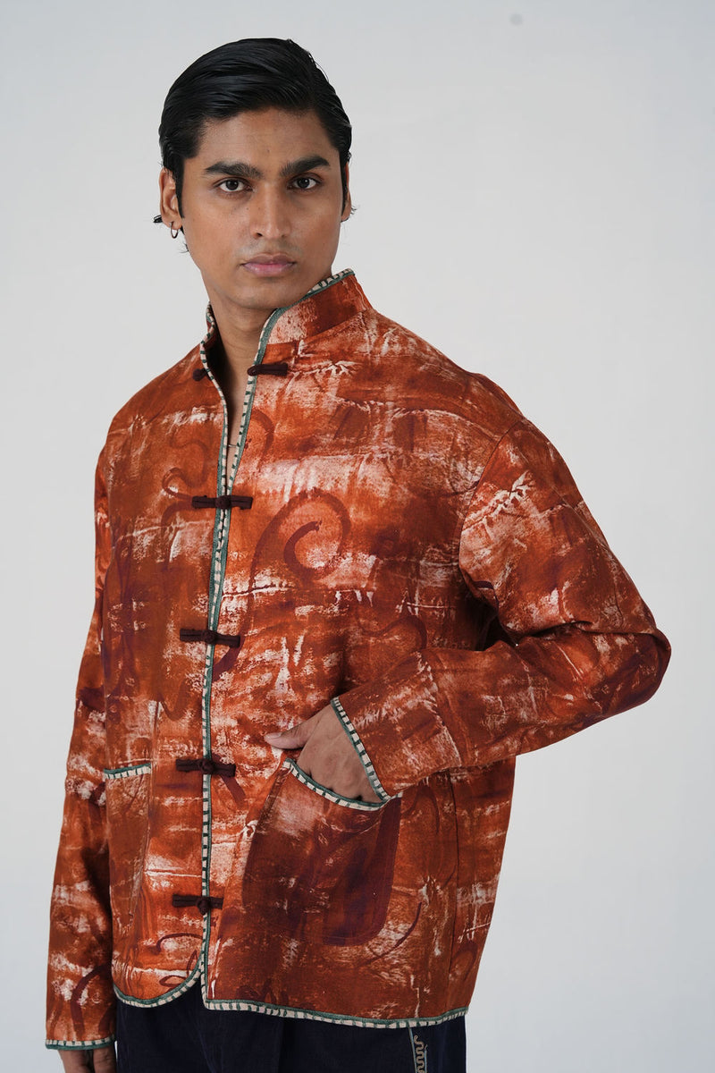 Knot Jacket-Sai linen jacket by CORD MEN in multi-color for men Worldwide