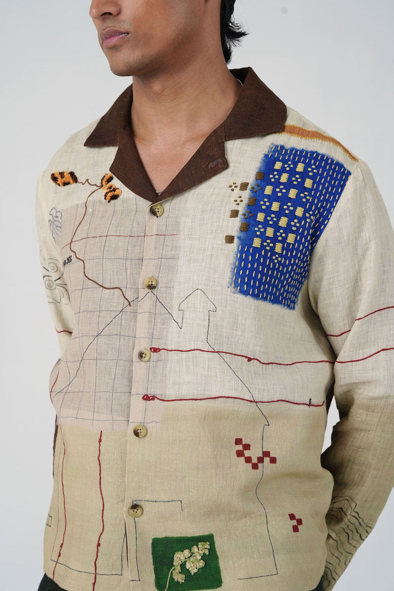 Archive Jacket-Mood Board linen jacket by CORD MEN in multi-color for men Worldwide