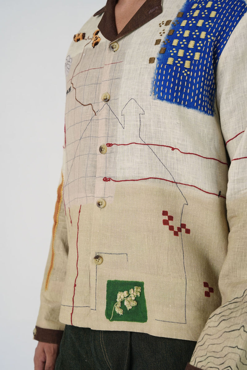 Archive Jacket-Mood Board linen jacket by CORD MEN in multi-color for men Worldwide