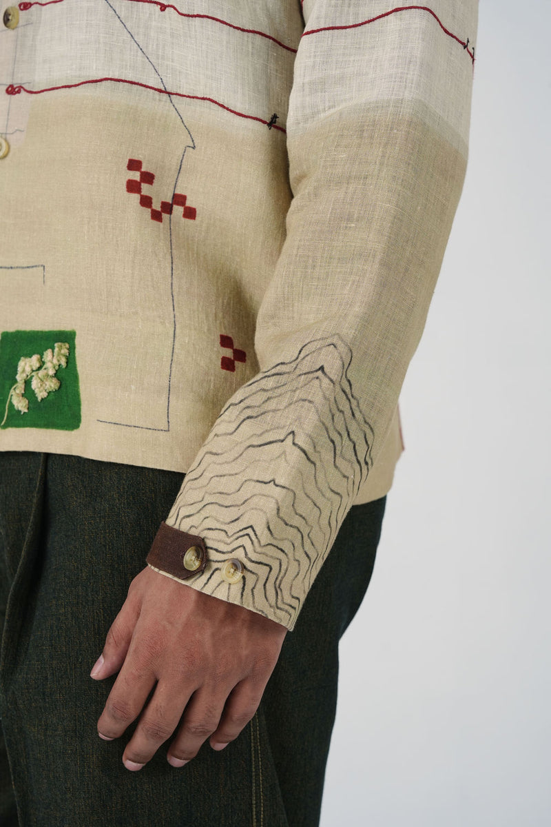 Archive Jacket-Mood Board linen jacket by CORD MEN in multi-color for men Worldwide
