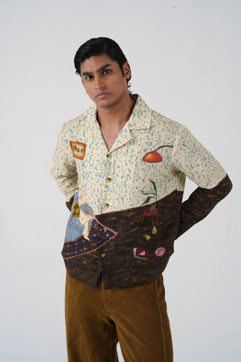 Archive Jacket-Comic Book linen jacket by CORD MEN in multi-color for men Worldwide