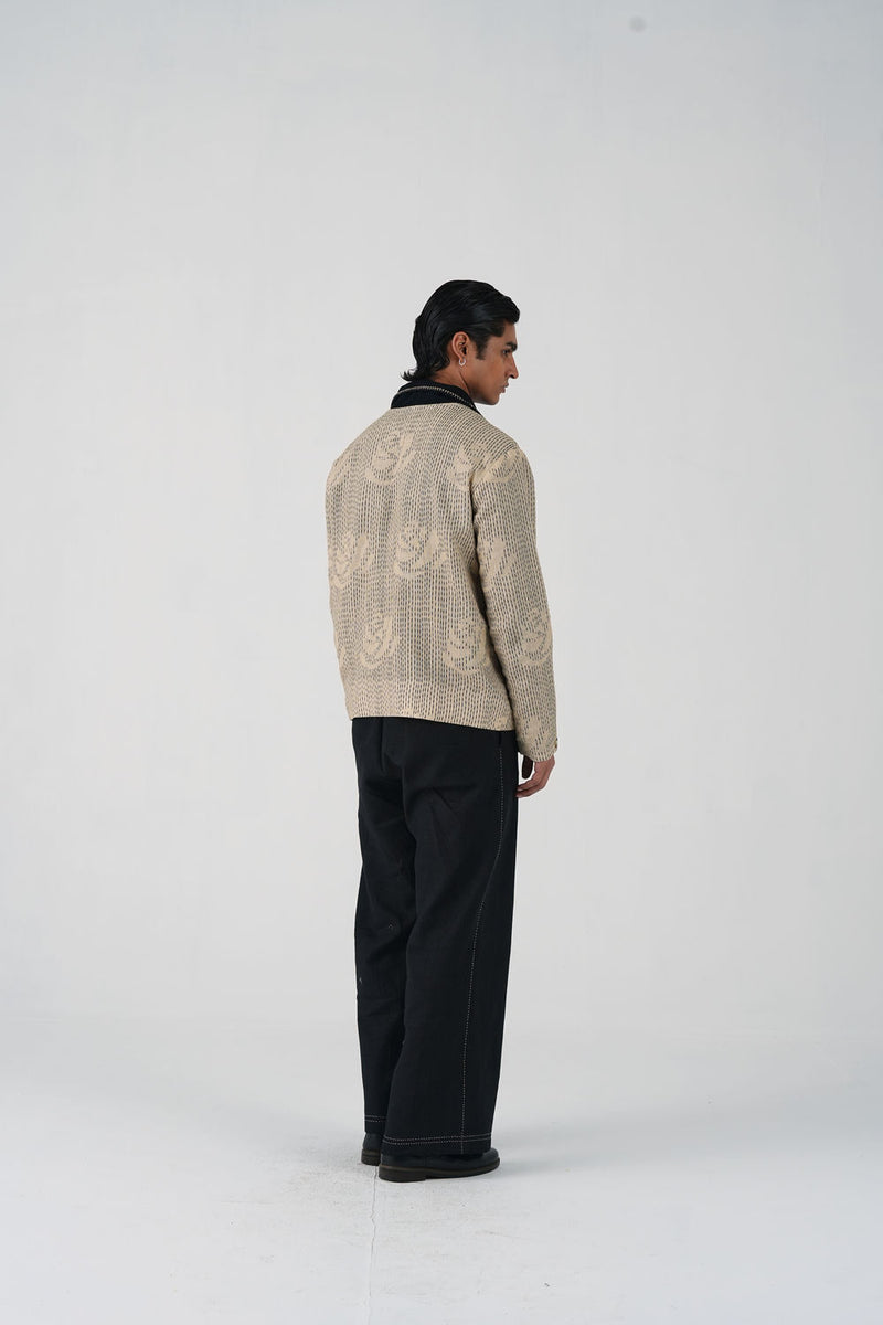 Archive Jacket-Striped Rose linen jacket by CORD MEN in multi-color for men Worldwide