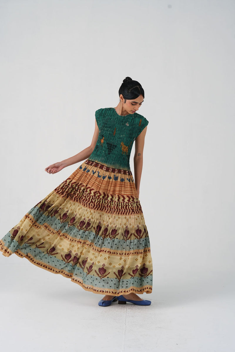 July Dress-Fresco cotton dress by CORD in multi-color for women Worldwide