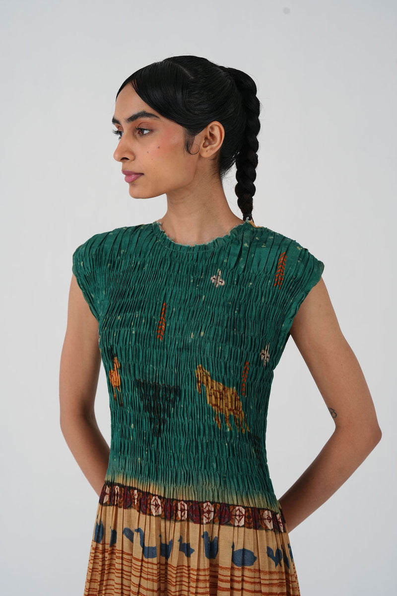 July Dress-Fresco cotton dress by CORD in multi-color for women Worldwide