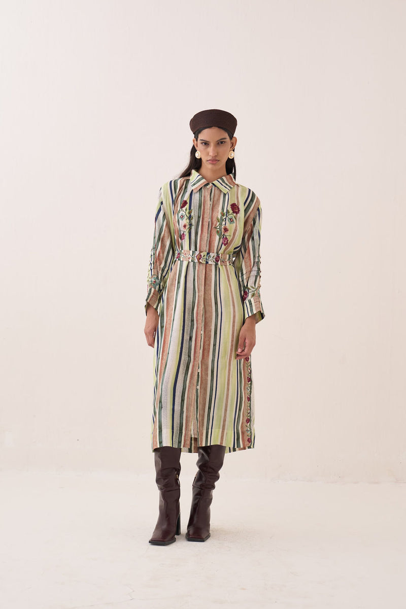 Rekha Belt bemberg muslin belts by O'Frida in green for women Worldwide