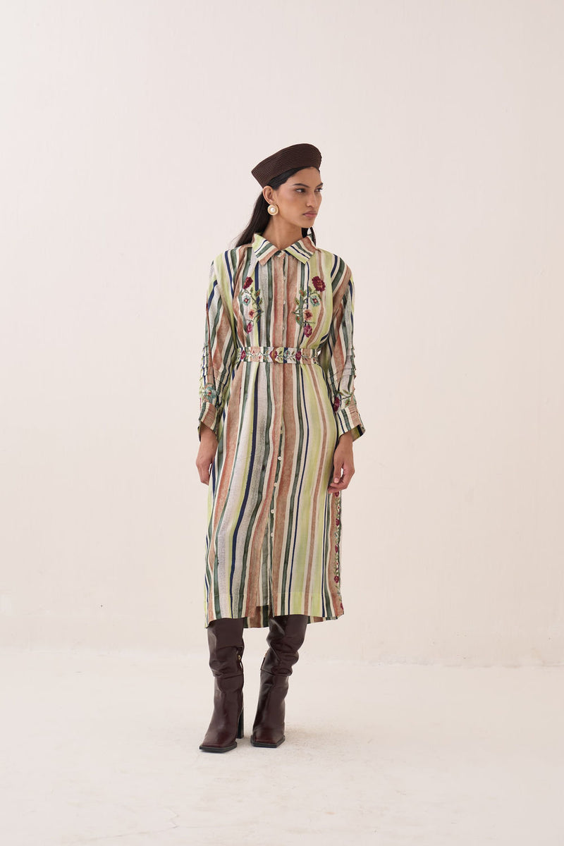 Rekha Belt bemberg muslin belts by O'Frida in green for women Worldwide