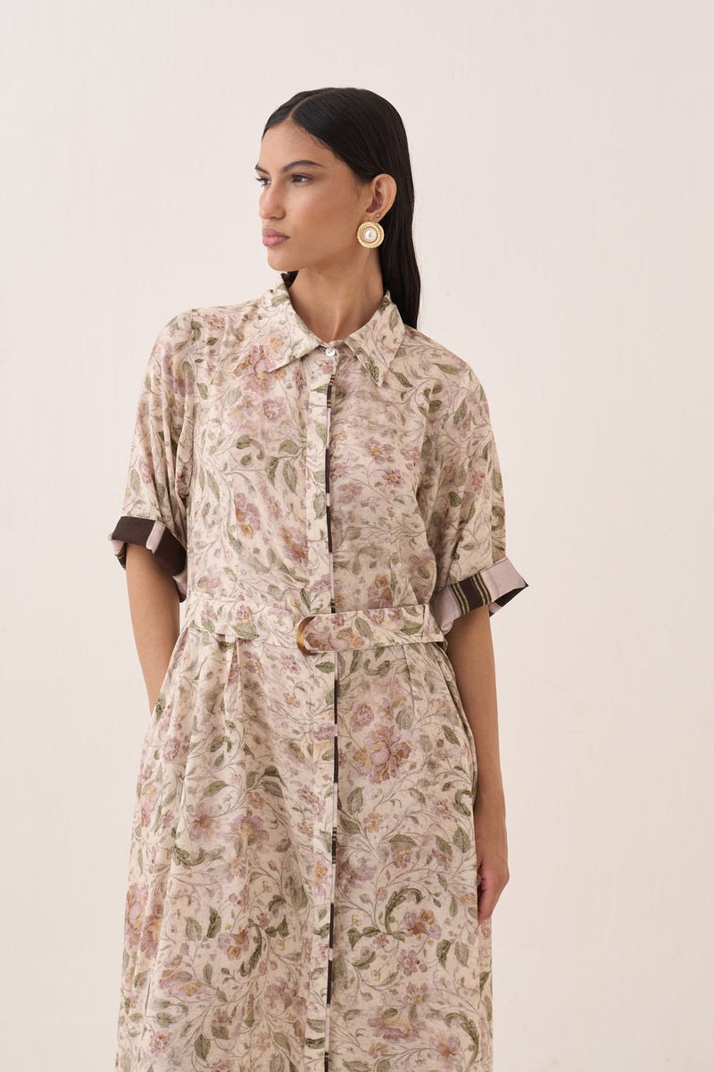 Gulzar belt bemberg muslin belts by O'Frida in ivory for women Worldwide