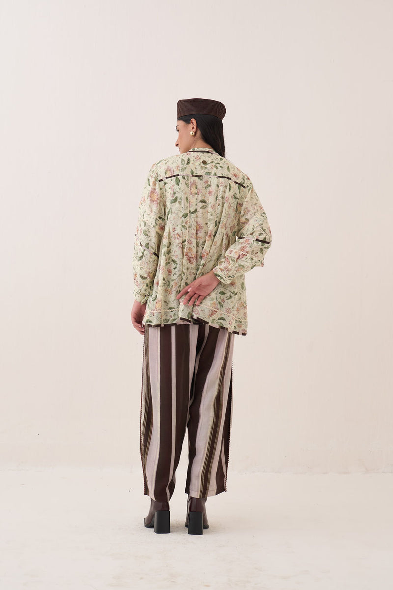 Gulzar Boheme Top bemberg muslin top/shirt by O'Frida in ivory for women Worldwide
