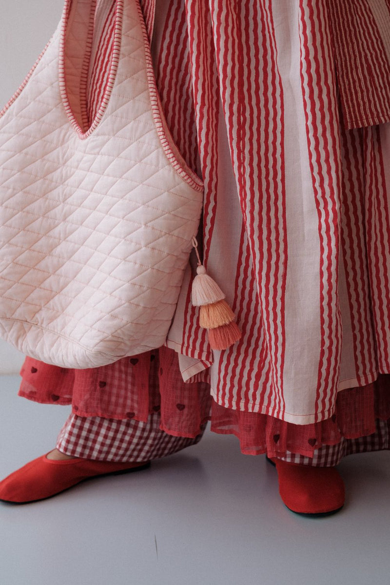 BAALTI SALMON BAG cotton by TOKREE in pink color for women Worldwide