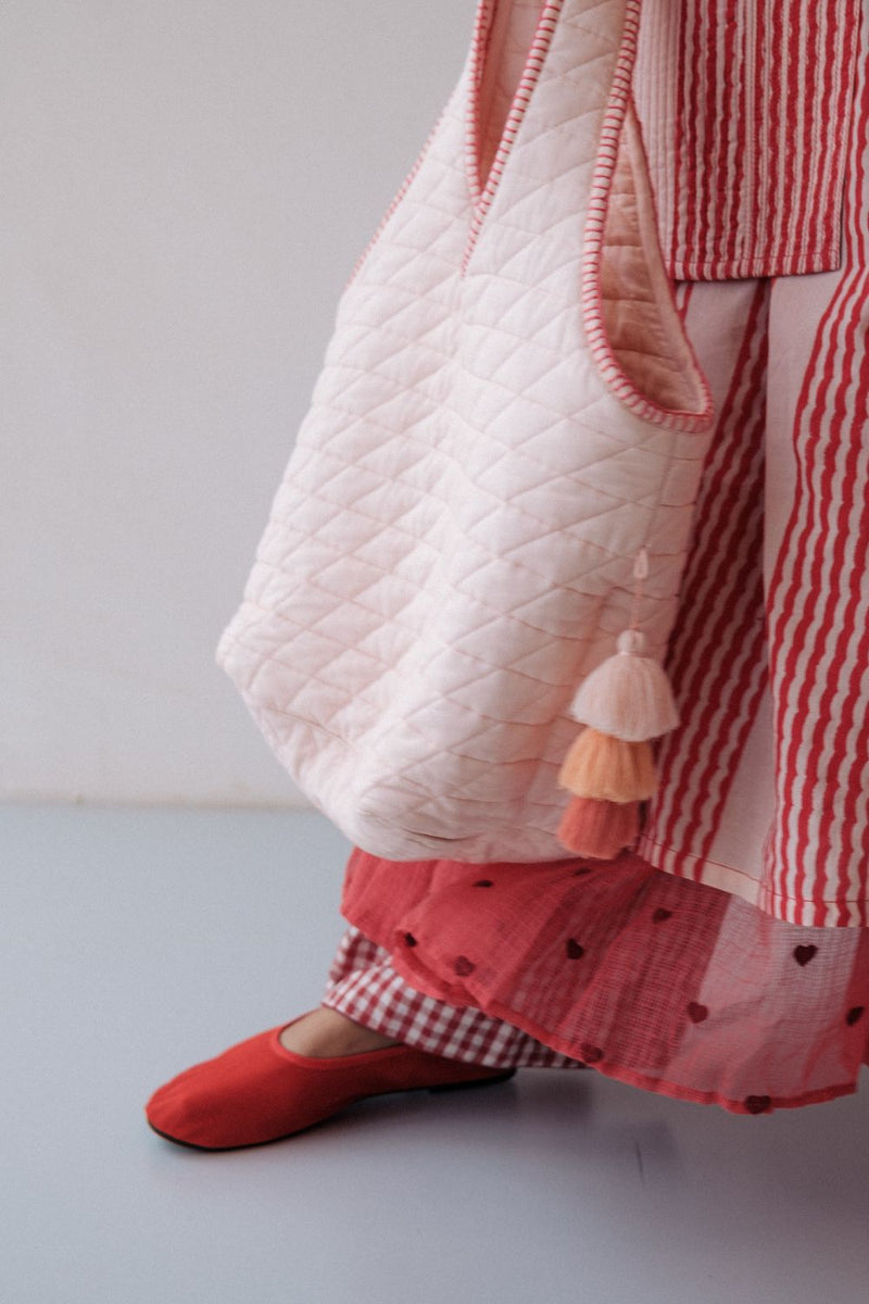 BAALTI SALMON BAG cotton by TOKREE in pink color for women Worldwide