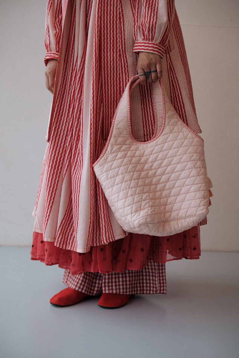 BAALTI SALMON BAG cotton by TOKREE in pink color for women Worldwide
