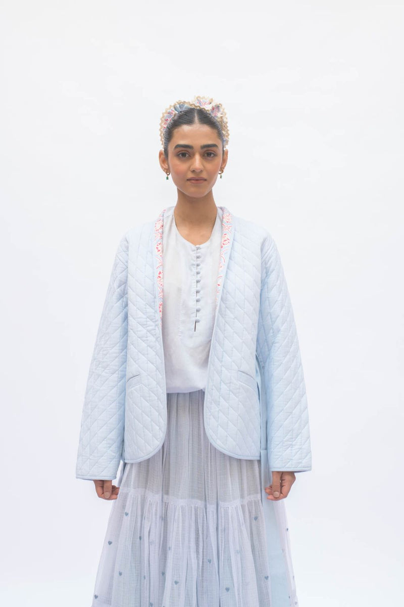 IRIS JACKET cotton by TOKREE in blue color for women Worldwide