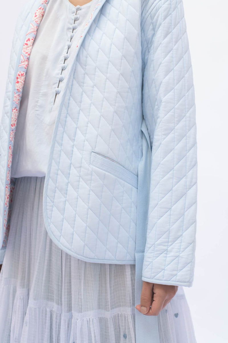 IRIS JACKET cotton by TOKREE in blue color for women Worldwide