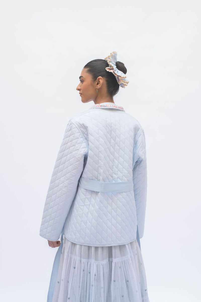 IRIS JACKET cotton by TOKREE in blue color for women Worldwide