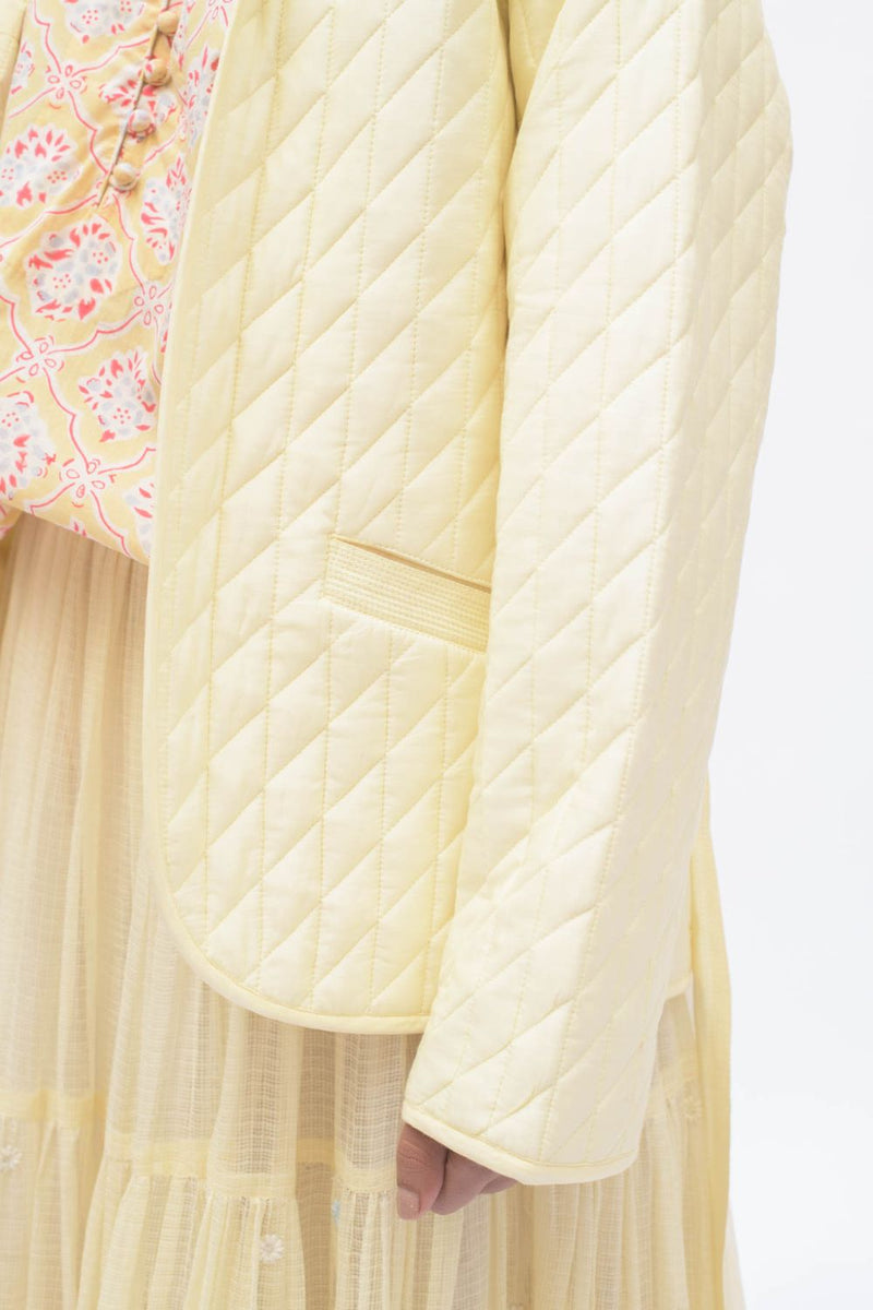 BUTTER JACKET cotton by TOKREE in yellow color for women Worldwide