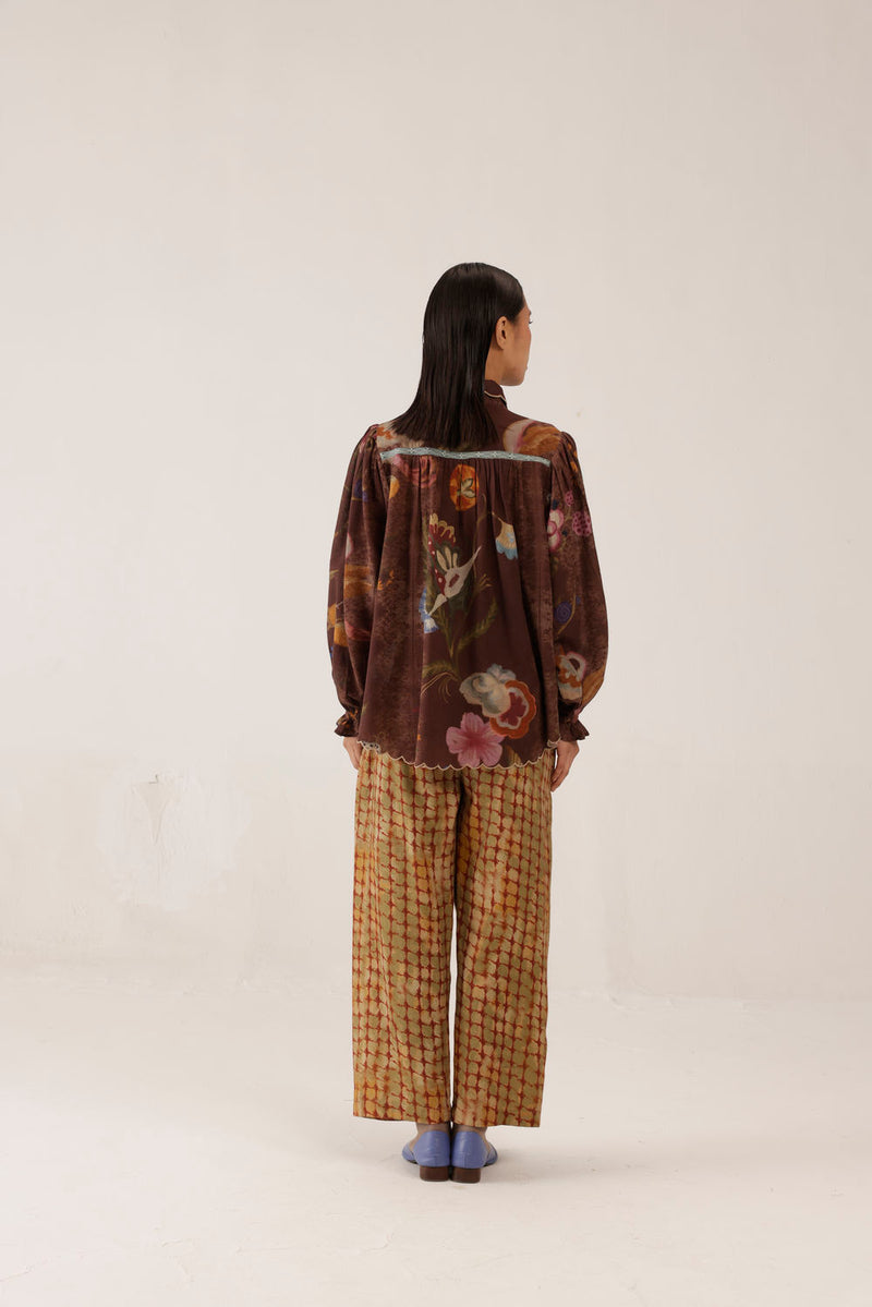 Judy Shirt-Floret cotton top/shirt by CORD in multi-color for women Worldwide