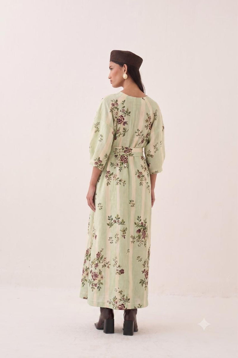 Bagiya Belt cotton slub belts by O'Frida in green for women Worldwide