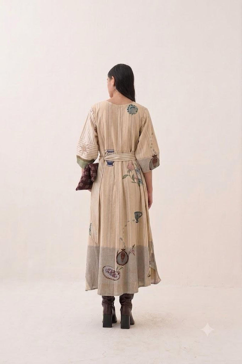Nakshatra Mayflower Dress poplin dress by O'Frida in multi-color for women Worldwide
