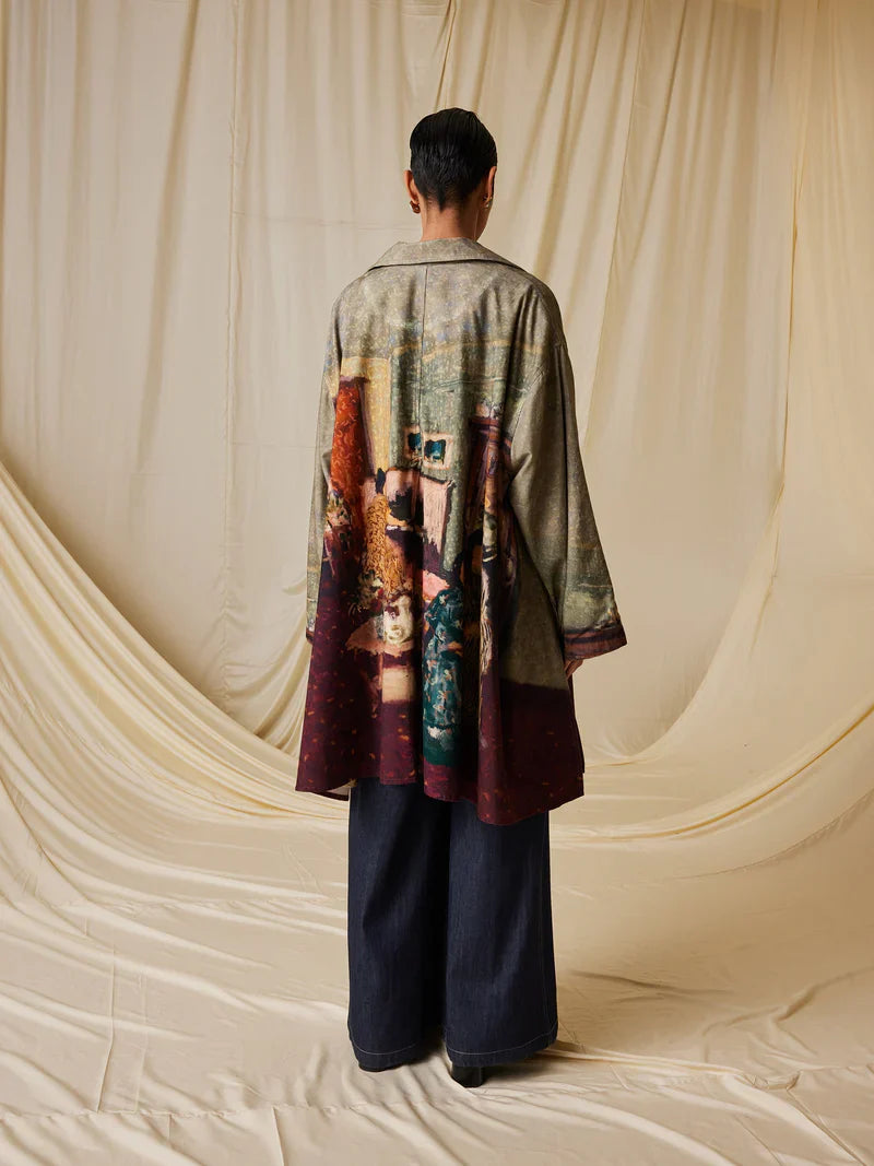 Seoul Overcoat-High Tea cotton by CORD for women Worldwide