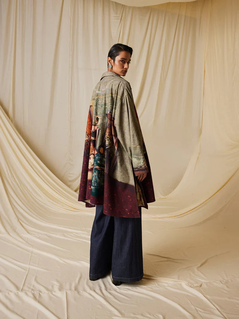 Seoul Overcoat-High Tea cotton by CORD for women Worldwide