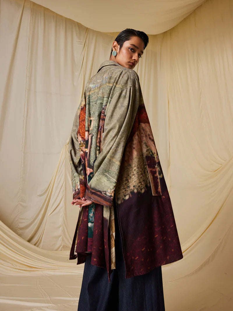 Seoul Overcoat-High Tea cotton by CORD for women Worldwide