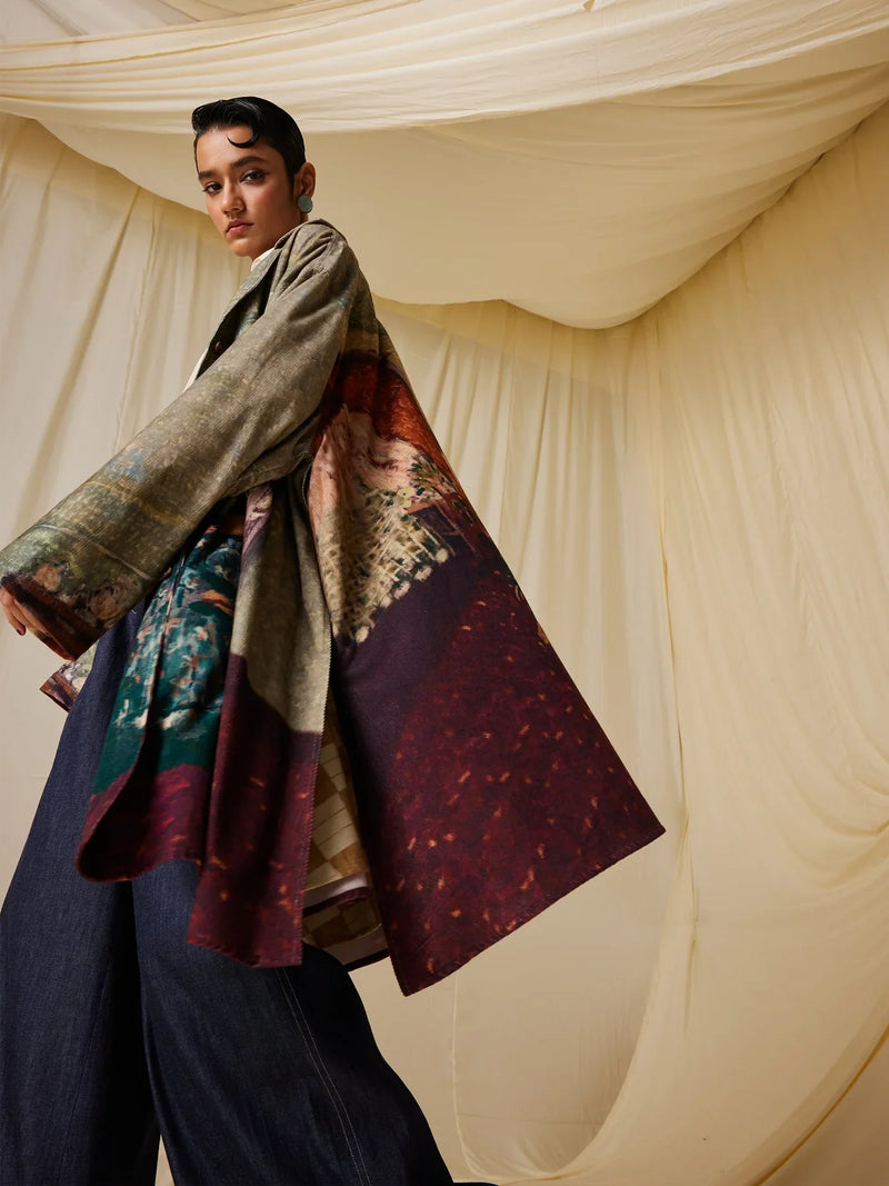Seoul Overcoat-High Tea cotton by CORD for women Worldwide