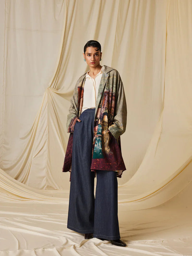 Seoul Overcoat-High Tea cotton by CORD for women Worldwide