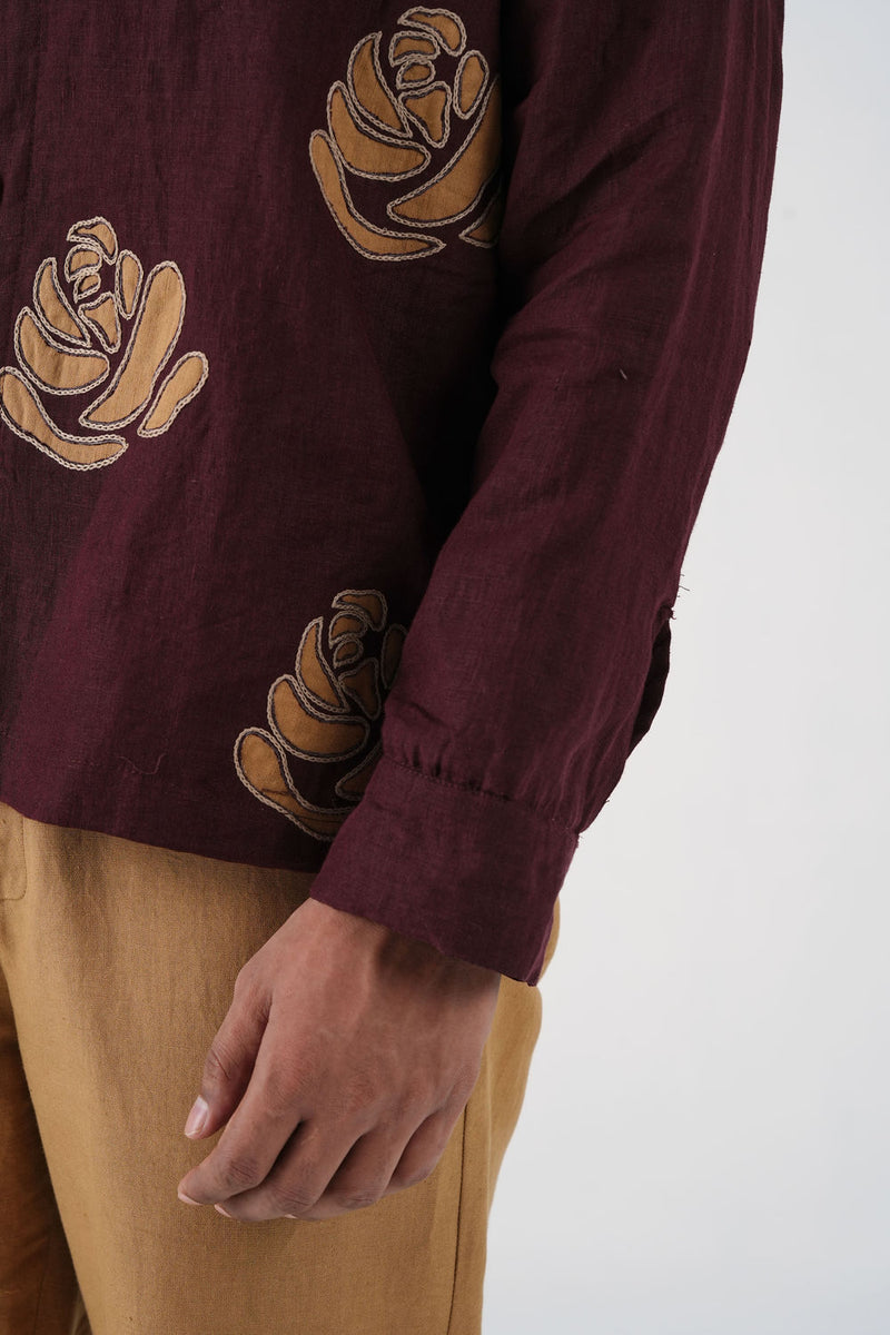 Tram Jacket-Rose Bloom linen jacket by CORD MEN in multi-color for men Worldwide