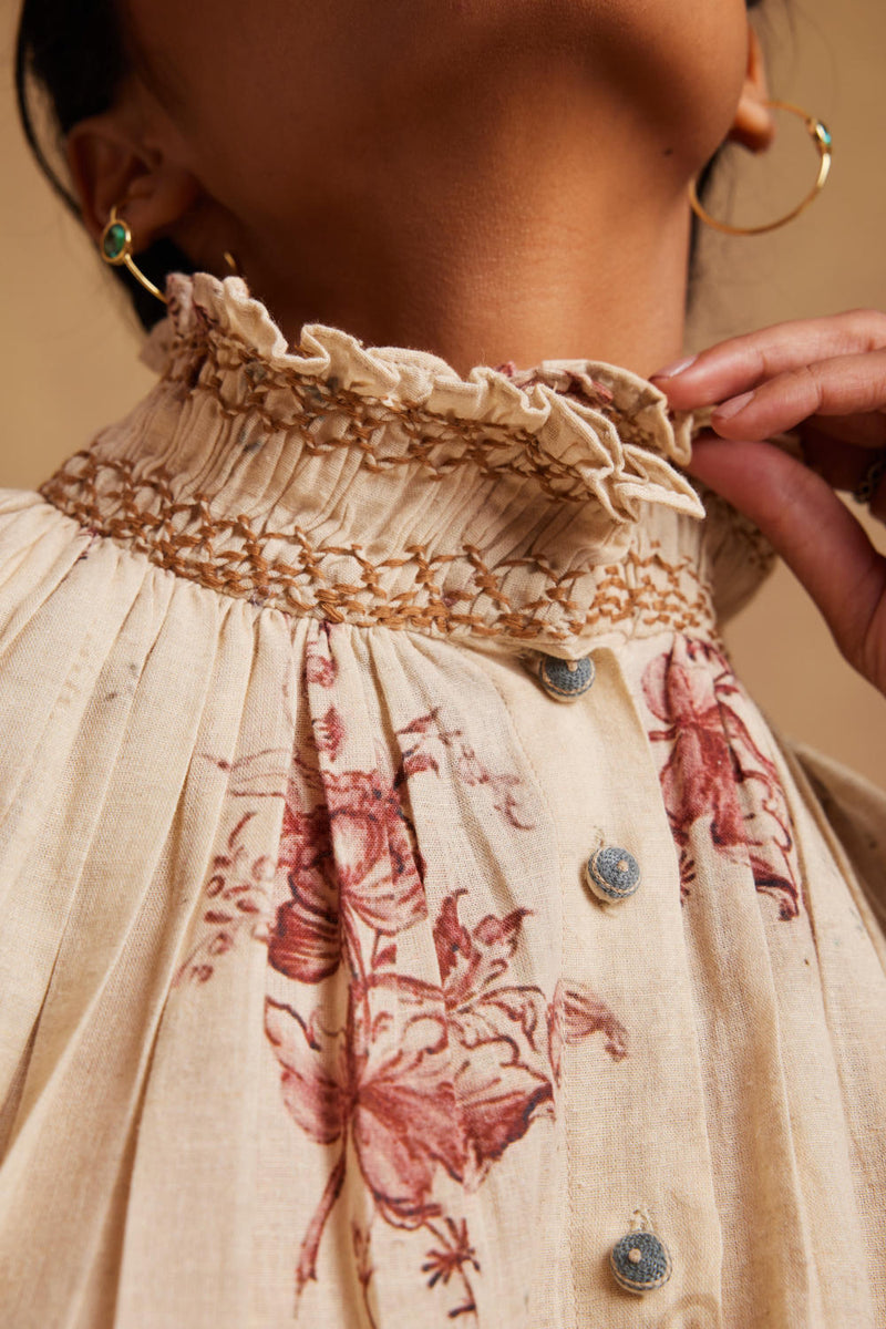 Farmer top-Peony cotton by CORD for women Worldwide