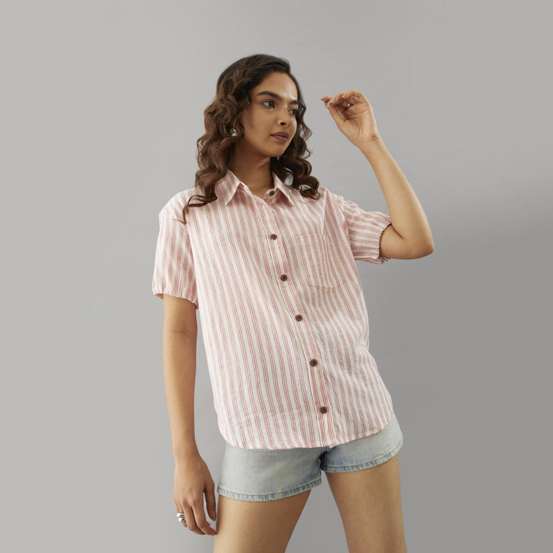 Cruz Striped shirt cotton by Moborr for women Worldwide