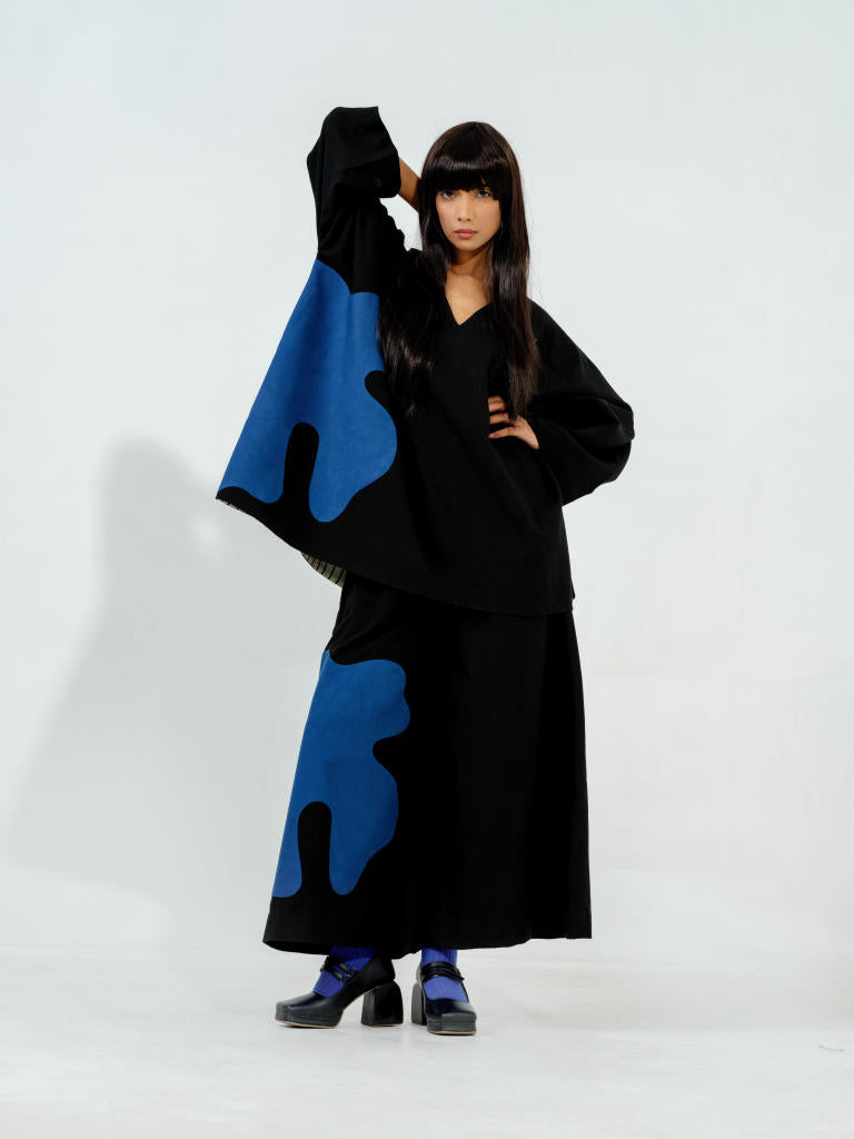 Cumin Top cotton matty tops and shirts by Stoique in black, blue for women Worldwide