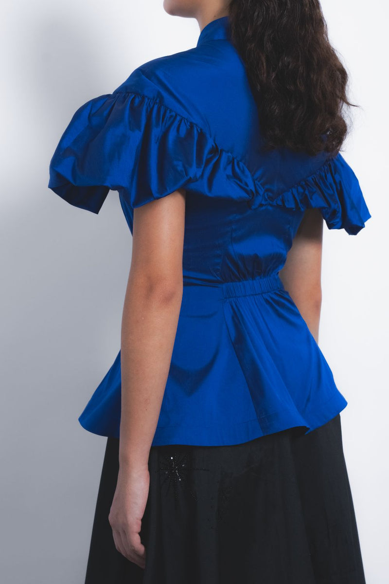 Cumulus Top - Lapis by Leh Studios for women Worldwide