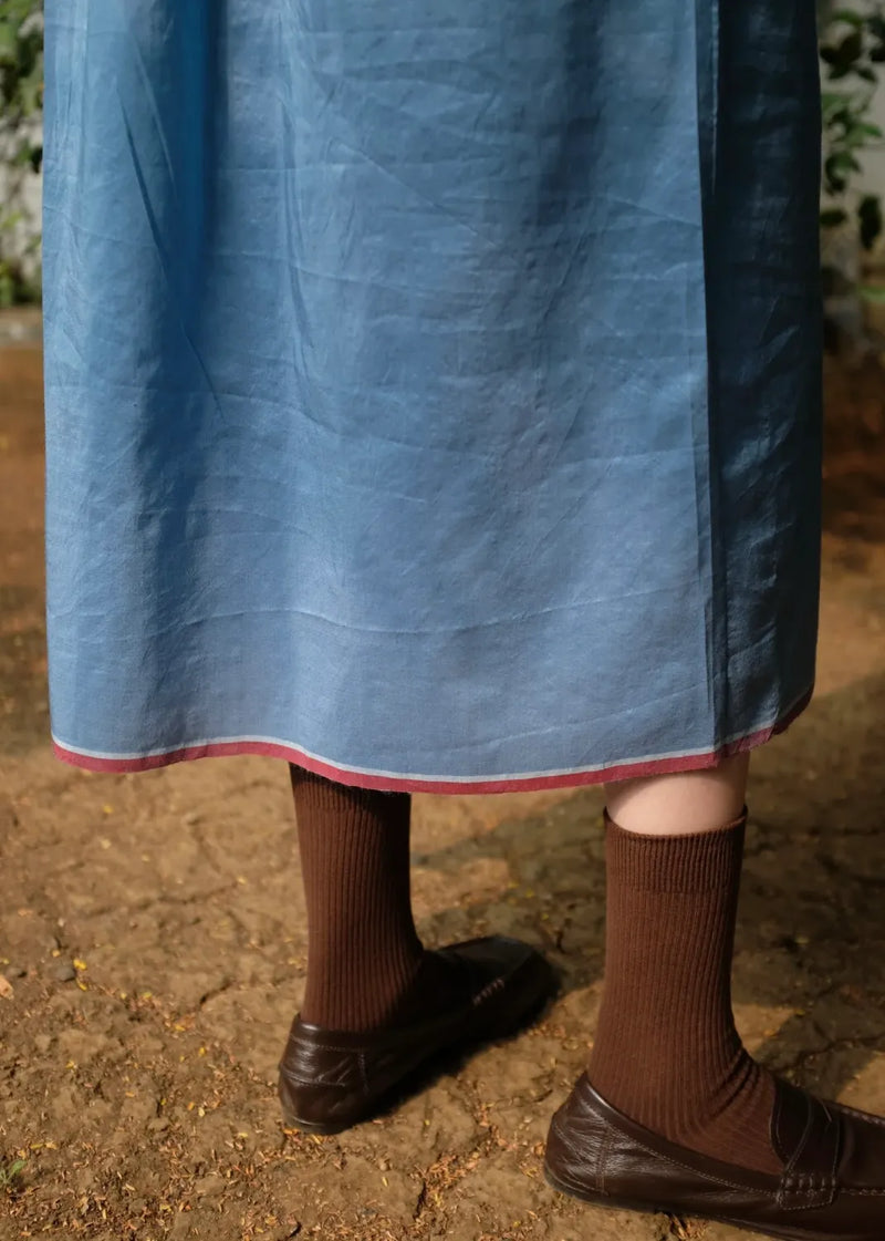 Cynthida - Mason Blue silk by MASON AND MILL in blue color for women Worldwide