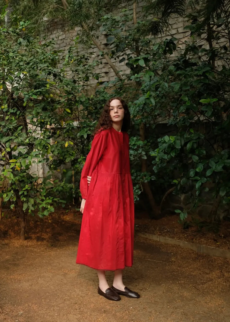 Cynthia - Mason Red silk by MASON AND MILL in red color for women Worldwide