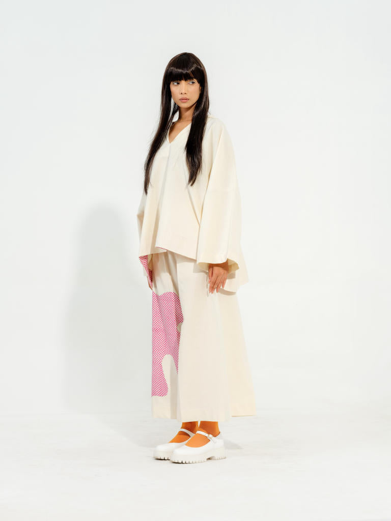 Cypress Top cotton matty tops and shirts by Stoique in natural, pink for women Worldwide