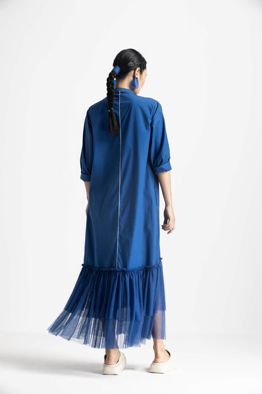 Buy BOTTOM FRILL DRESS - ELECTRIC BLUE from C&W
